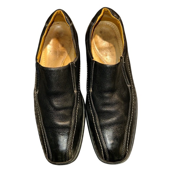 Sz 11.5 D MEN Sandro Moscoloni Black Leather Loafers Slip On Shoes 62046 Berwyn main image 7